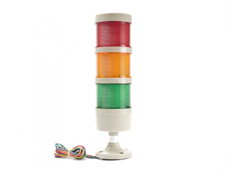 LED 195E-230RT: LED-Signalleuchte, 10 mm, rot, 230 V, Kunstst